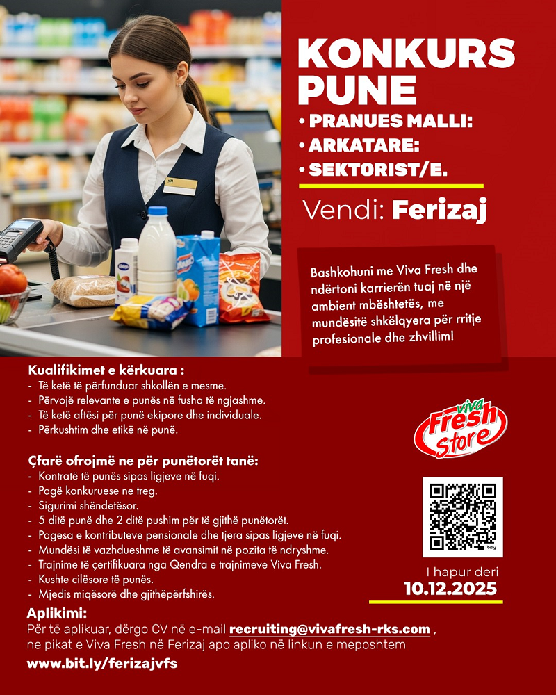 Pranues Malli, Arkatare, Sektorist - Ferizaj